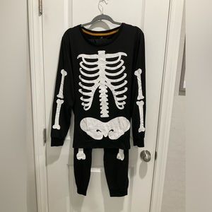 Women’s plus size skeleton Halloween costume/pajamas